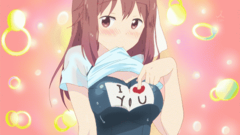 Sakura Trick Anime Haruka Swimsuit Scene Gif