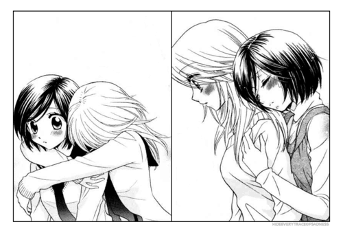 Girlfriends Manga típico yuri sin preocupaciones